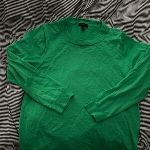 J. Crew Bright Green tippi sweater sz XL
